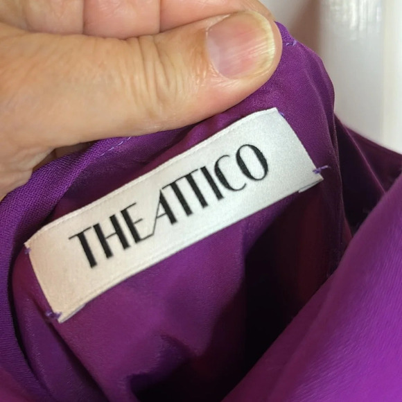 Perfect condition The Attico Corine Side Slit Gown size 38IT/0-2 US in purple - Picture 4 of 9